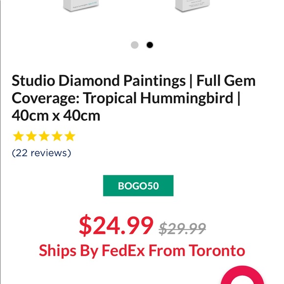 Diamond paintings kit 40 x 40 - Picture 4 of 4